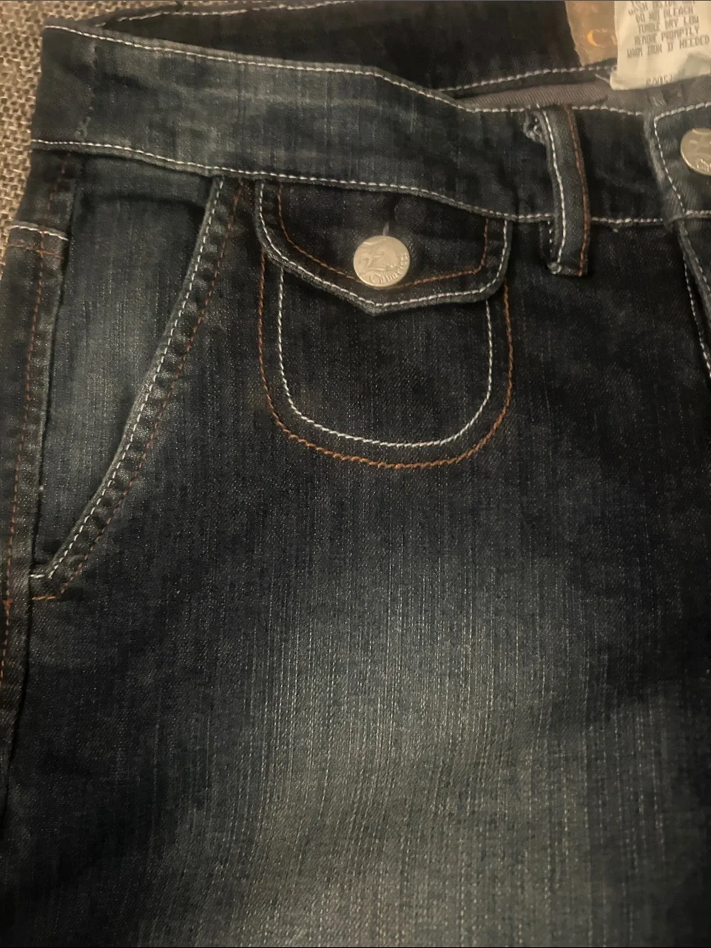 Z Cavaricci long denim shorts NWT